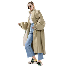 Load image into Gallery viewer, Loose Plus Size Batwing Sleeve Windbreaker
