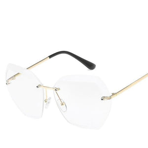 Luxury Rimless Sunglasses for Women